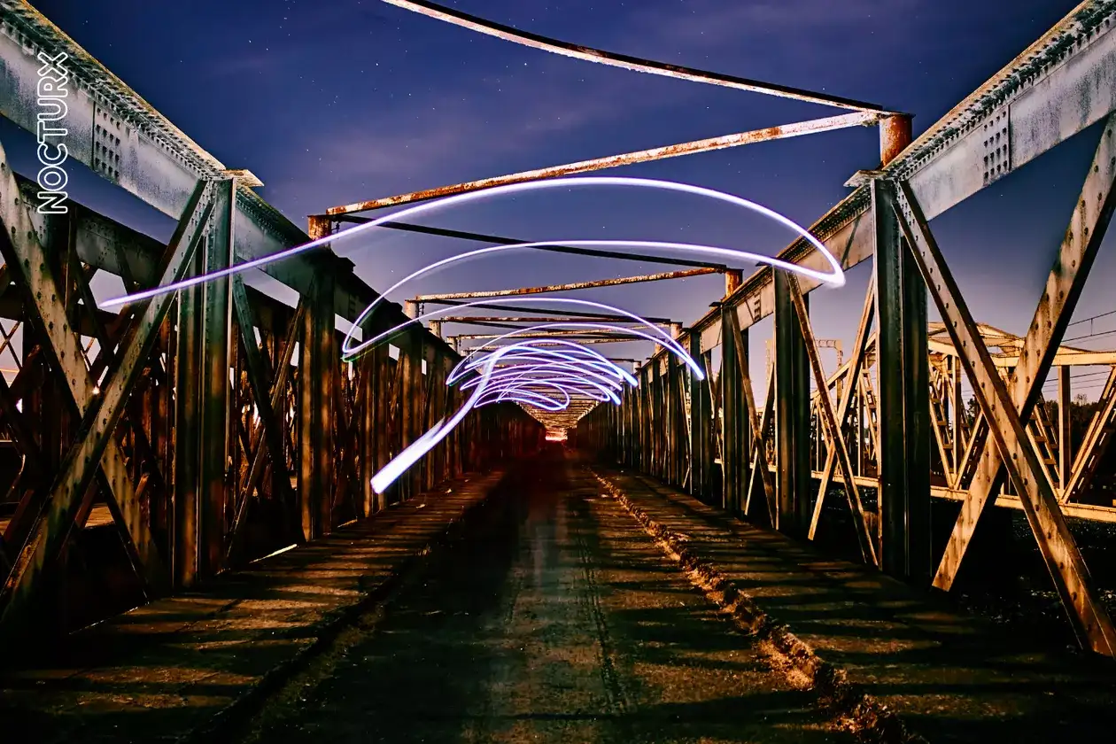 El viejo puente Maule bajo las estrellas